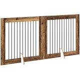  Vrata za pse s postoljem 2 pcs Staro drvo 100 x 100 cm | Eponuda.com