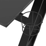 vidaXL Gaming miza z nogami ZZ-oblike črna 90x60x75 cm | Shoptok.si