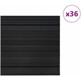  Tepih pločica Prugasta svjetlosiva 50 x 50 cm 36 pcs | shoptok.hr