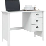  Stol s ladicama Bijelo 100 x 45 x 74 cm Čvrsto borovo drvo - Bijelo | shoptok.hr