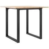  Blagovaonski stol O-oblika 90x90x75 cm od borovine i čelik | shoptok.hr