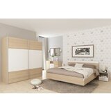 Kondela Zakonska postelja, hrast sonoma/bela, 160 x 200, GABRIELA | Shoptok.si