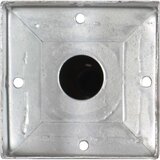 vidaXL Talne konice 6 kosov srebrne 12x12x56 cm pocinkano jeklo | Shoptok.si