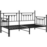 Krevet na kat Crna 90 x 200 cm Čelik | Eponuda.com