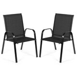 Costway Set vrtnih stolov 2 kosa črna, (5000007132) | Shoptok.si