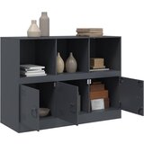  Komoda antracit 99 x 39 x 73 cm čelična | shoptok.hr