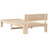  Krevetna konstrukcija Prirodna 100 x 200 cm Čvrsto borovo drvo | shoptok.hr
