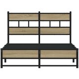Metalni okvir kreveta bez madraca boja hrasta sonome 120x200 cm | shoptok.hr