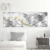  Slika - Flowering (1 Part) Narrow Silver 135x45 | shoptok.hr