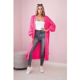Kesi Long cardigan pink neon sweater Cene