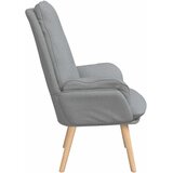  Fotelja Svijetlo siva 69 x 74 x 93 cm Tkanina i šperploča | shoptok.hr