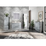 Germania Sivi zidni ormarić s umivaonikom u sjajnom dekoru 81x61 cm Vasio – | shoptok.hr