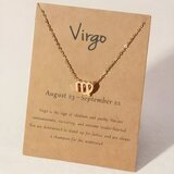 IZMAEL Ogrlica Zodijak - Zlatna / Djevica | shoptok.hr