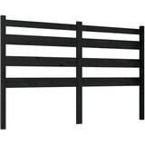  Uzglavlje za krevet crno 166 x 4 x 100 cm od masivne borovine | shoptok.hr