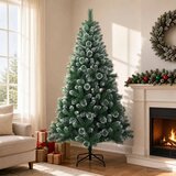  Umjetno božićno drvce 180 cm PVC i metal Zelena - 180 cm | shoptok.hr