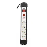 Razdelilec 220V 1/4 5m+STIKALO; H05VV-F 3G1.5mm2, prenapestna zaščita, 3500W, (20772083)