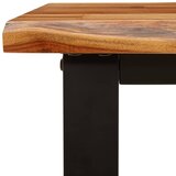  Klupa sa živim rubom 110 cm od masivnog bagremovog drva | shoptok.hr