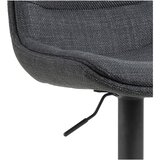 Actona Siv barski stol z nastavljivo višino (višina sedeža 65 cm) Adisa – | Shoptok.si