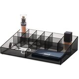 iDesign Mat crni kupaonski kozmetički organizator od reciklirane plastike Cosmetic Station - Cijene