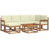  Set vanjskih sofa 7 kom. Prirodna i krem | shoptok.hr
