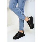 Soho Women's Black-Black Sneakers 18910 cene