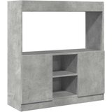 Furnova Visoka omara betonsko siva 92x33x100 cm inženirski les, (21955364) | Shoptok.si