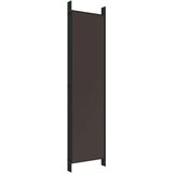 Sobna pregrada s 6 panela smeđa 300 x 200 cm od tkanine | shoptok.hr