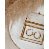 Uhani TWISTED HOOPS