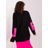 BADU Sweater-BA-SW-8060.05P-black-pink | Shoptok.si