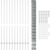 vidaXL Postovi za ograde 22 kom U-Channel 160 cm galvanizirani čelik | shoptok.hr