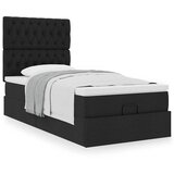 vidaXL Otomanski okvir kreveta s madraca crni 90x190cm od tkanine Cijene