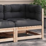  Kutna vrtna sofa od masivne borovine s jastucima | shoptok.hr