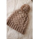 Kesi Cap with fleece Waleria K307 dark beige | shoptok.hr
