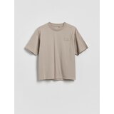 Reserved Pamučna majica - bež | shoptok.hr