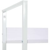 vidaXL Police za knjige s 4 razine bijele 60 x 27,6 x 124,5 cm iverica | shoptok.hr