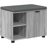  Klupa za hodnik s jastukom Sivi Sonoma 60 x 38 x 46 cm | shoptok.hr