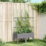 Vrtna sadilica s rešetkom svjetlosiva 80 x 40 x 142 5 cm PP Cijene