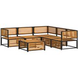  6-dijelna set vrtnih sofa s jastucima masivno bagremovo drvo | Eponuda.ba