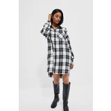 Moodo Plaid shirt dress