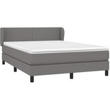  Krevet s oprugama i madracem tamnosivi 140x190 cm od tkanine | shoptok.hr