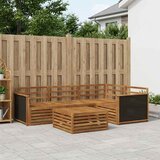  Set vanjskih sofa 5 pcs Prirodna 79 x 79 x 37 cm | shoptok.hr