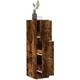 vidaXL Lekarniška omara dimljeni hrast 30x41x118 cm inženirski les Cene