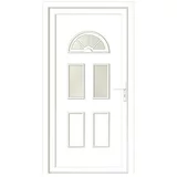 RORO PVC ulazna vrata BAZ 1560 (D x Š x V: 70 x 1.000 x 2.100 mm, DIN desno, Bijele boje)