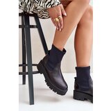 Zazoo 2947 Slip-On Women's Boots Made of Natural Leather Black | shoptok.hr