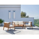 Bessagi Garden lounge garnitura pia, naravna barva, akacija, 4-Delno | Shoptok.si