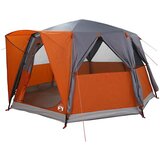 vidaXL Kabinski šotor s streho Siva in oranžna 425 x 396 x 222 cm - - Siva - 18.3 - 425 x 396 x 222 cm - 2025--TOPSELLER | Shoptok.si