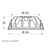  LED UGRADNA SVETILJKA 118001-5 20W 3000K | Eponuda.com