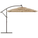 vidaXL Vrtni senčnik z jeklenim drogom rjav 269x269x235 cm | Shoptok.si