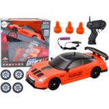  Sportski auto na daljinsko upravljanje sa zamjenjivim kotačima 1:24 - narančasti | shoptok.hr