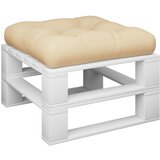  Jastuk za palete bež 50 x 50 x 12 cm od tkanine | shoptok.hr
